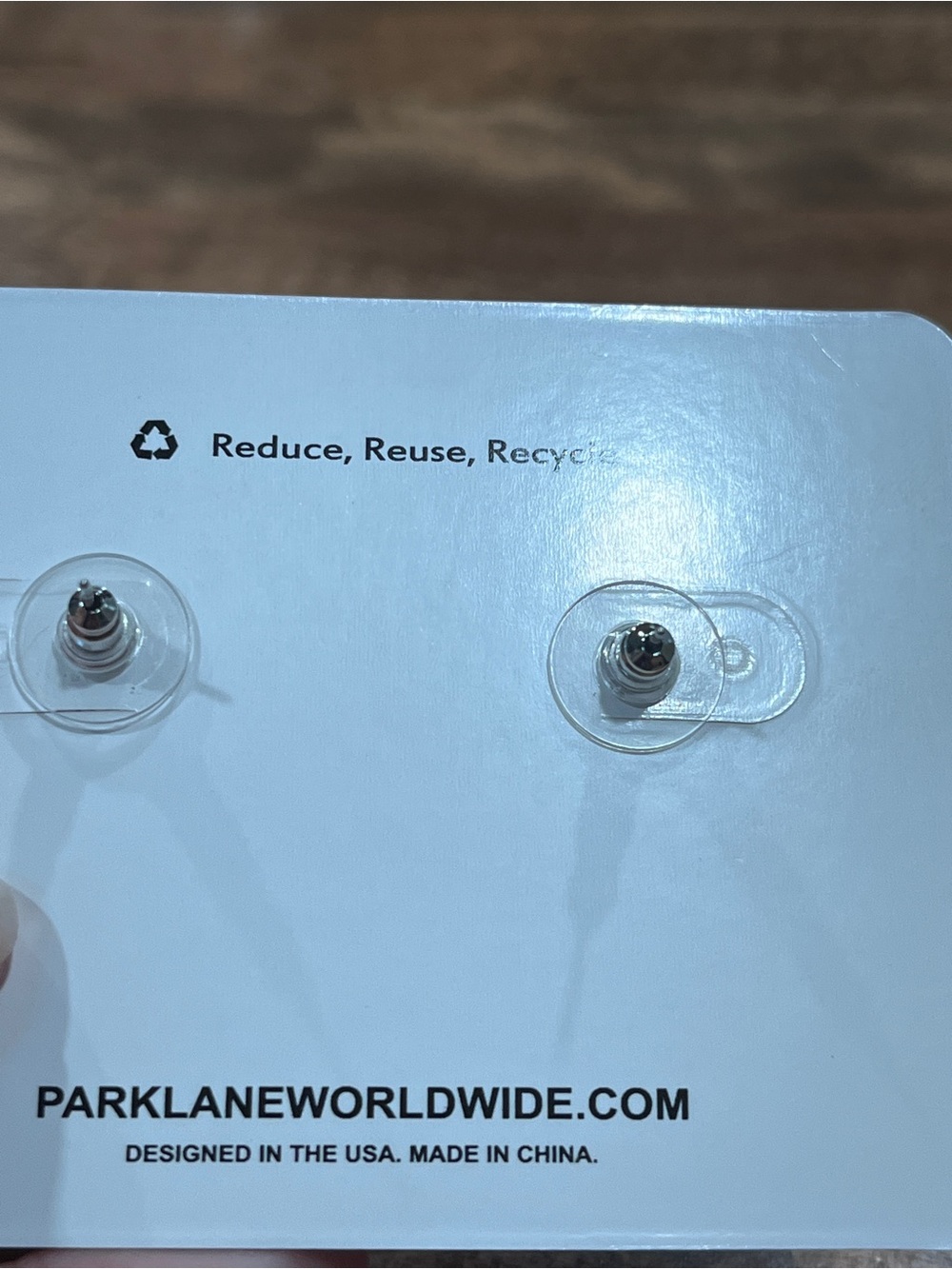 Park Lane Bonnet Sky Blue Trillion Stud Earrings NWT - Picture 5 of 7